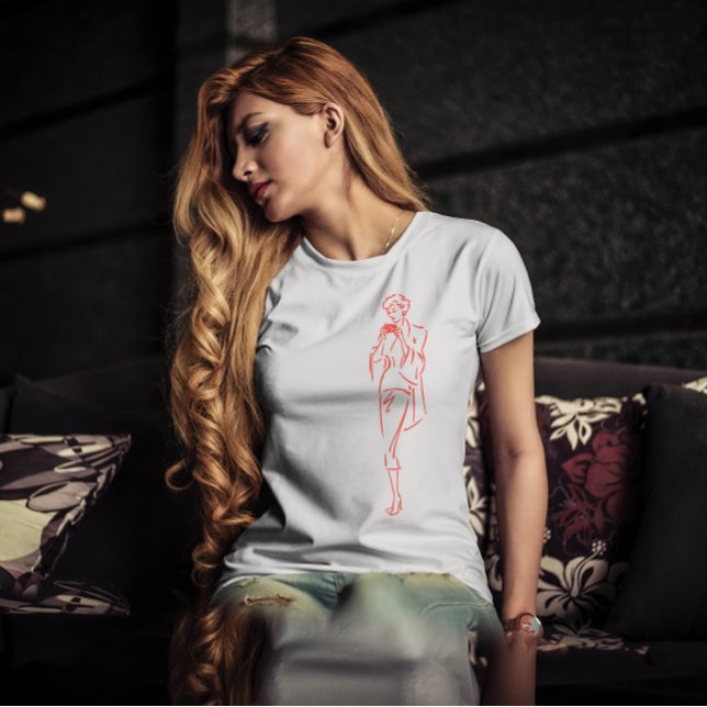 Glam girl with a camera T-Shirt (Creator Uploaded)