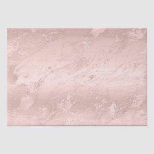 Glam Girly Blush Pink Glitzy Marble Tissue Paper