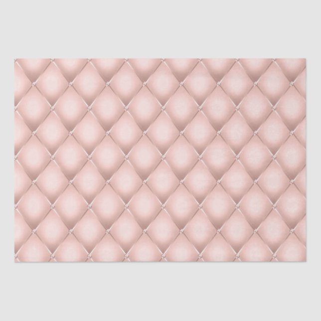 Glam Girly Blush Pink Sparkle Tufts Tissue Paper (Front)