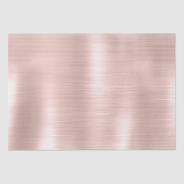 Glam Girly Blush Pink Wedding Tissue Paper (Front)