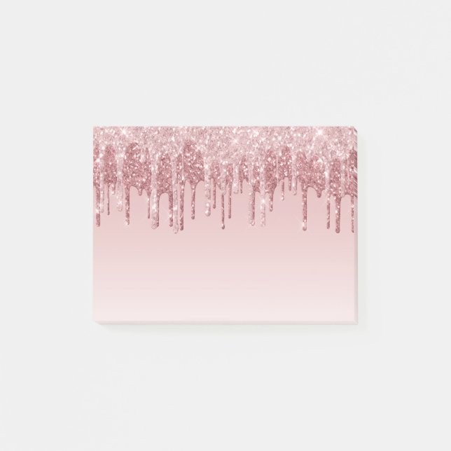 Glam & Glitter Drip Post-it Notes (Front)