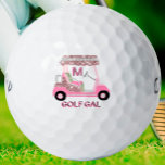 Glam Glitz Monogram Rose Gold Diamond Cart Golf Balls<br><div class="desc">Golf Gal - Fun Glitz Glam Rose Gold Diamond Cart-- just a bit "over the top" but ready to run the course -- golf ball --This is a great gift for golf lovers -- fun / distinctive / unique. And with a monogram for the "intended". If you have any design...</div>