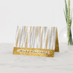 Glam Glitzy Gold Christmas Holiday Card