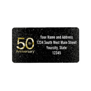 Glam Gold 50th Anniversary Label