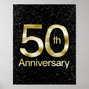 Glam Gold 50th Anniversary Poster