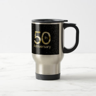 Glam Gold 50th Anniversary Travel Mug