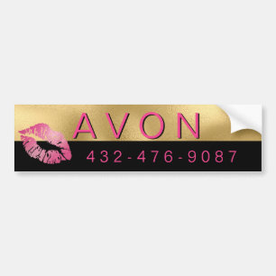 Glam Gold and Black Independant Rep Avon Bumper Sticker