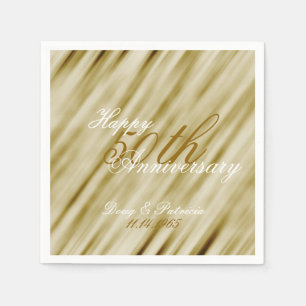 Glam Gold Anniversary Napkin