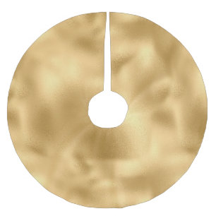 Glam Gold Brushed Polyester Tree Skirt