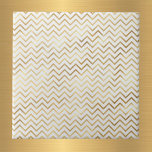 Glam Gold Chevron Pattern  Tile<br><div class="desc">White tile with a gold chevron pattern.</div>