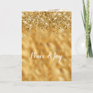 Glam Gold Confetti Glitter Inspirational Card