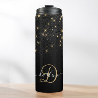 Glam Gold Glitter Diamond Sparkle Elegant Monogram