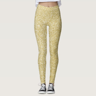 Glam gold glitter leggings