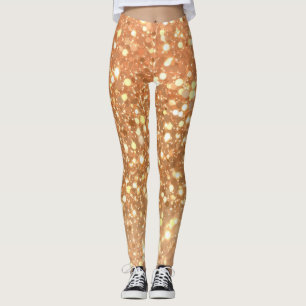 Glam gold glitter leggings
