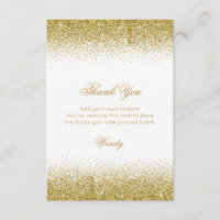 Glam Gold Heels, Thank You Cards