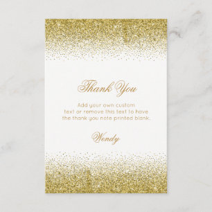 Glam Gold Heels, Thank You Cards