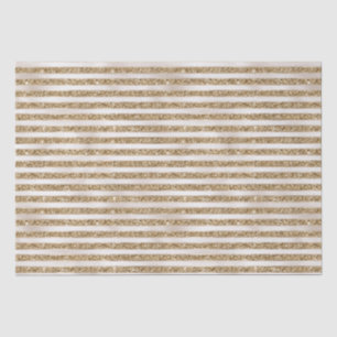 Glam Gold Pearl Stripes Tissue Paper