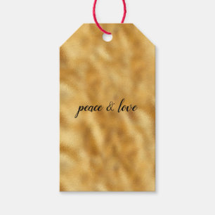 Glam Gold personalised inspirational quote Gift Tags