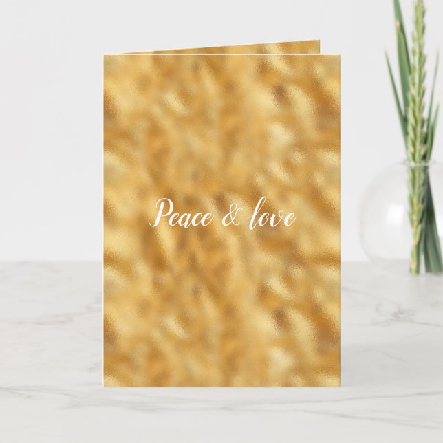 Glam Gold personalized Card (Front)