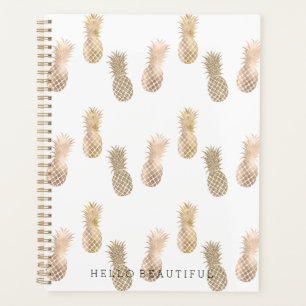 Glam Gold Pineapples Planner
