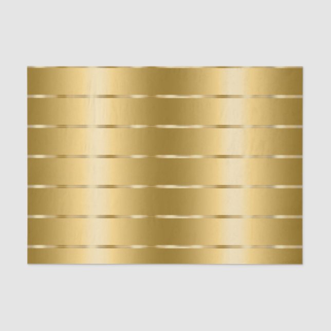 Glam Gold Ribbon Bridal Shower Tissue Paper (Front)