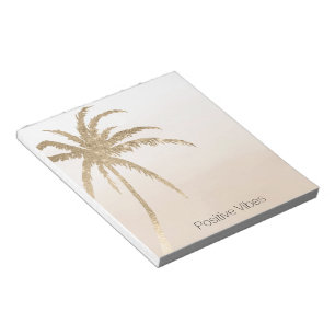  Glam Gold Tropical Palm ombre       Notepad
