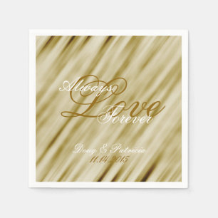Glam Gold Wedding Napkin