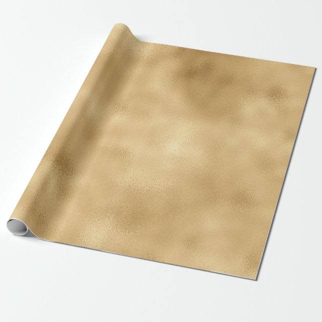 Glam Gold Wrapping Paper (Unrolled)