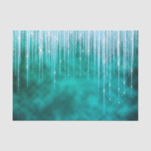 Glam Green White Icicles Christmas Tissue Paper