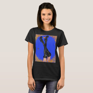 Glam Halloween Witch Legs High Heels Black T-Shirt