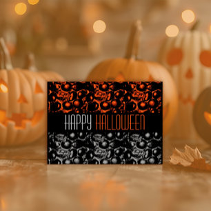 Glam Happy Halloween Postcard