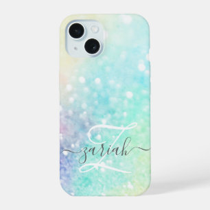 Glam Holographic Glitter Colourful Pretty Pattern iPhone 15 Case