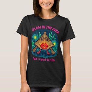 Glam in the Deep – Red-Lipped Batfish Cute Deep T-Shirt