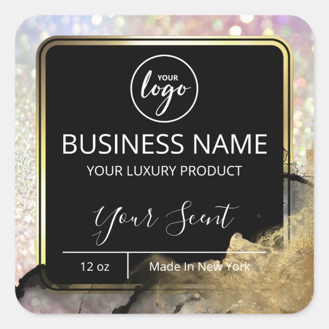 Glam Ink Holographic Sparkles Body Butter Labels (Front)