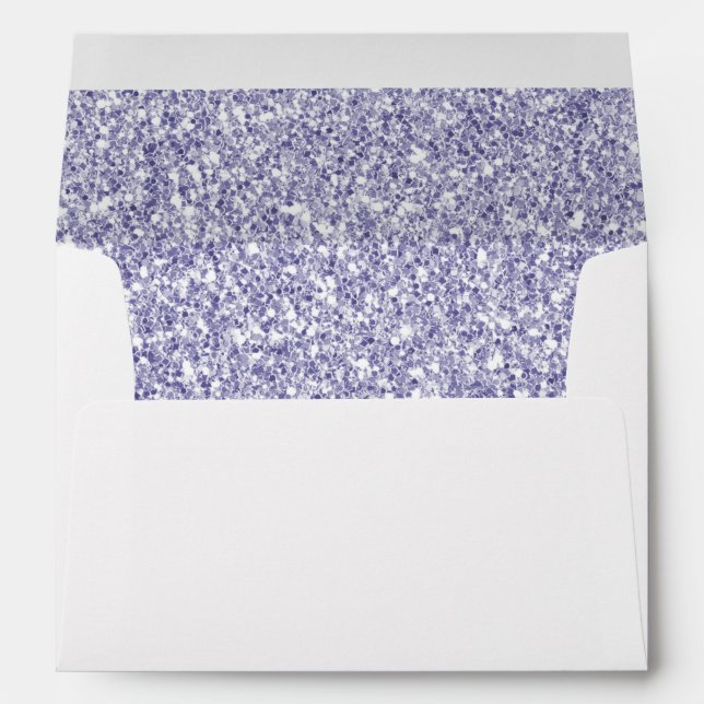 Glam Lavender Lilac Purple Glitter       Envelope (Back (Bottom))
