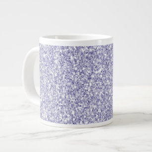 Glam Lavender Lilac Purple Glitter     Large Coffee Mug