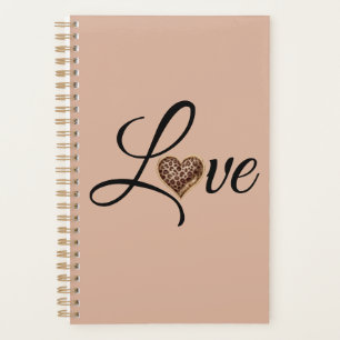 Glam Leopard Heart Love Design Planner