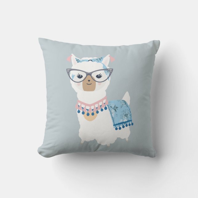 Glam Llama Pillow (Front)