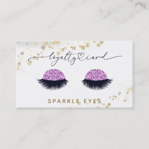 *~* Glam LOGO Gold Eyes QR Business Card
