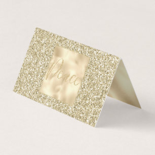 Glam Luxe Gold Glitter Peace