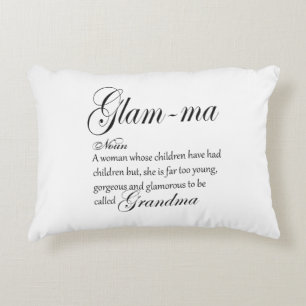 GLAM MA grandma definition Decorative Cushion