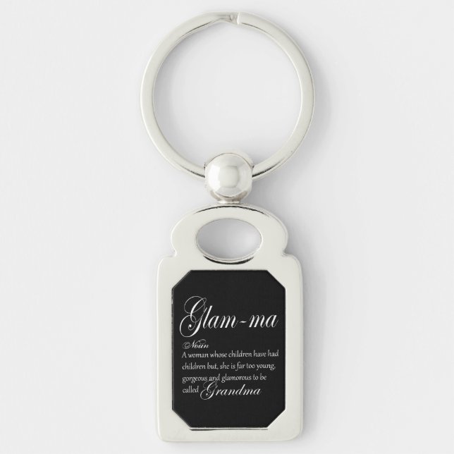 GLAM MA grandma definition Key Ring (Front)