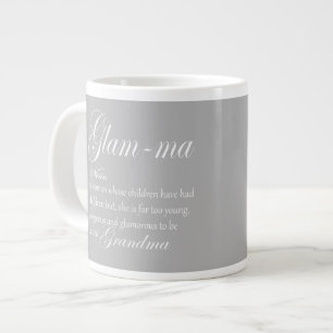 GLAM MA grandma definition Large Coffee Mug