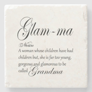 GLAM MA grandma definition Stone Coaster