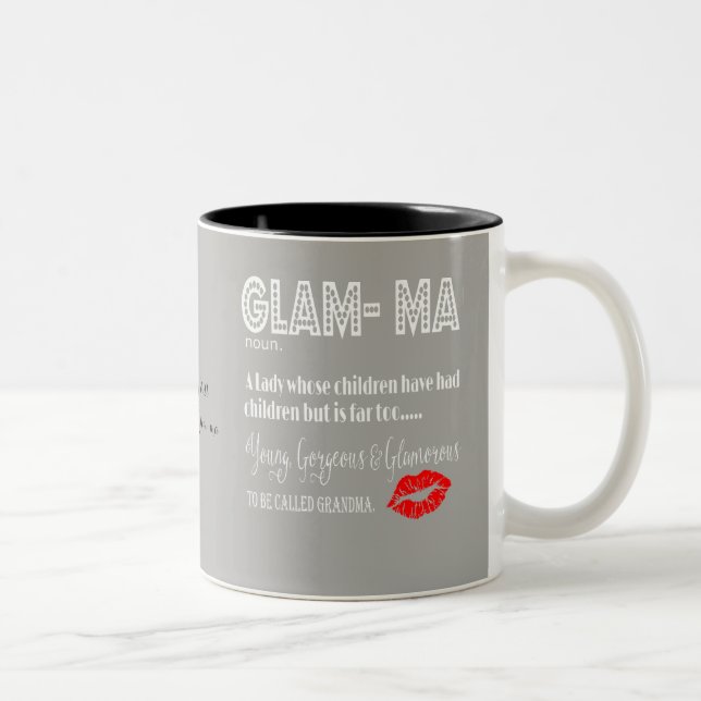Glam-ma Mug personalised (Right)