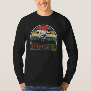 Glam Masaurus Rex Dinosaur Glam Ma Saurus Mothers T-Shirt