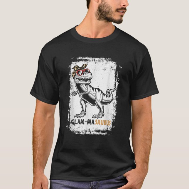 Glam masaurus Rex Grandma Dinosaur T Rex Glam ma S T-Shirt (Front)