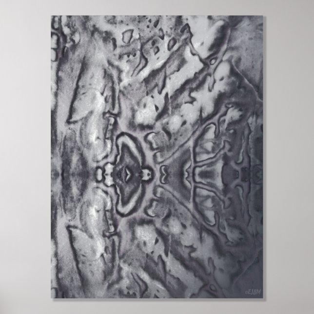 Glam Metal Silver Foil Print (Front)