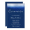 Glam Navy Blue Quinceanera Invitations