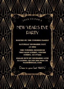 great gatsby invitations announcements